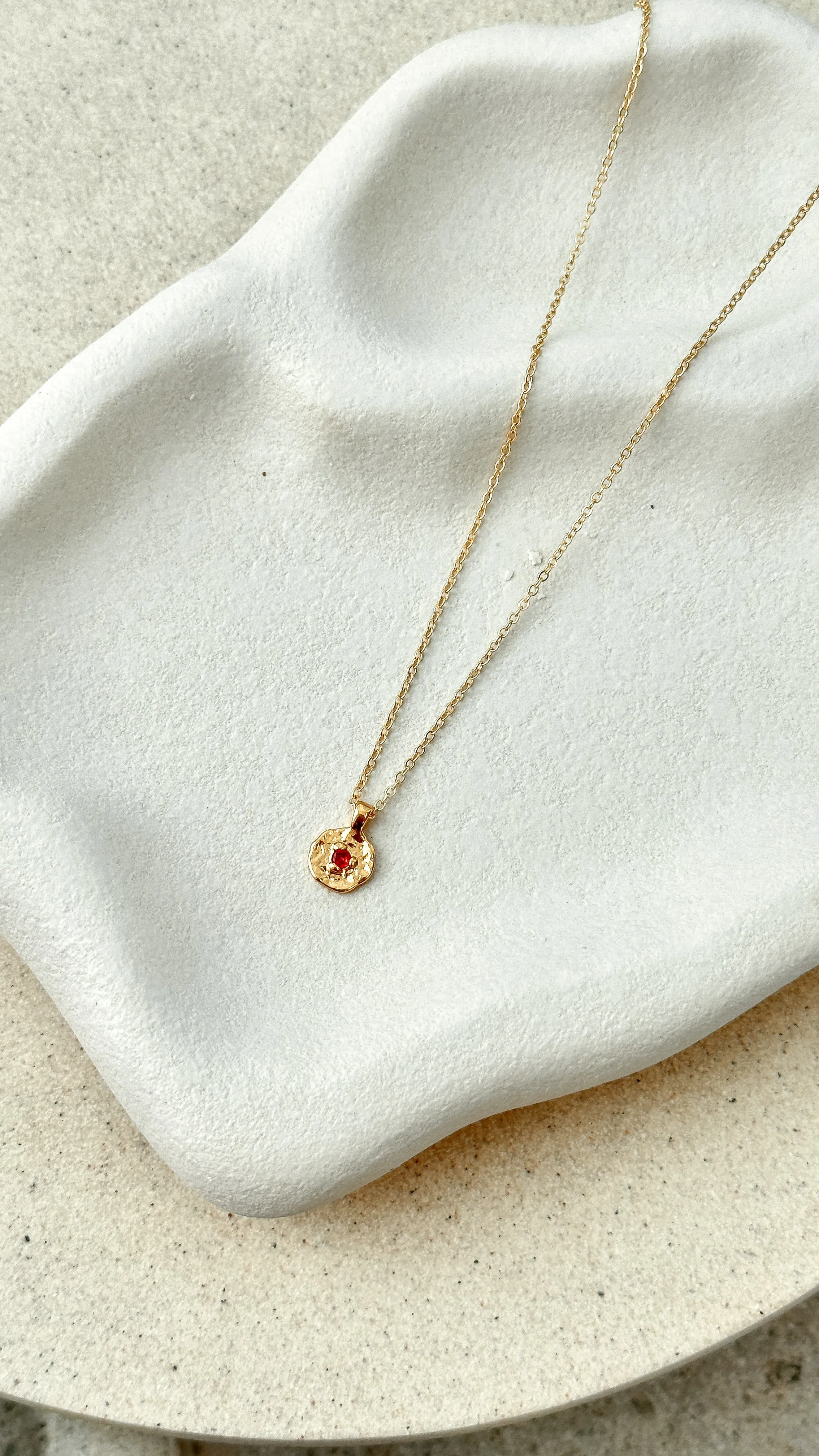 January Birthstone Necklace - Garnet sold by Billy J product image thumbnail 3