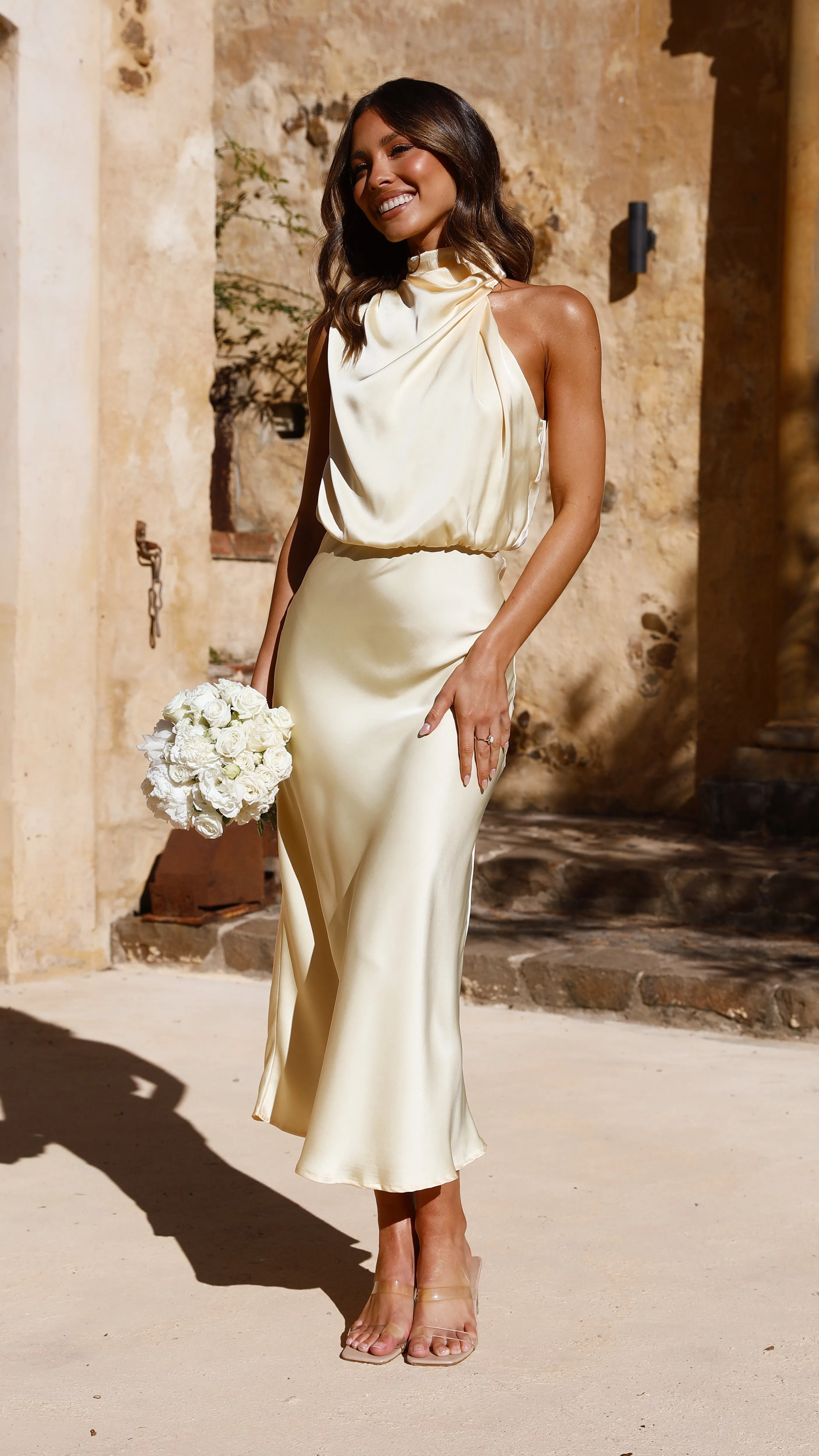 Esther Maxi Dress - Yellow sold by Billy J product image thumbnail 3