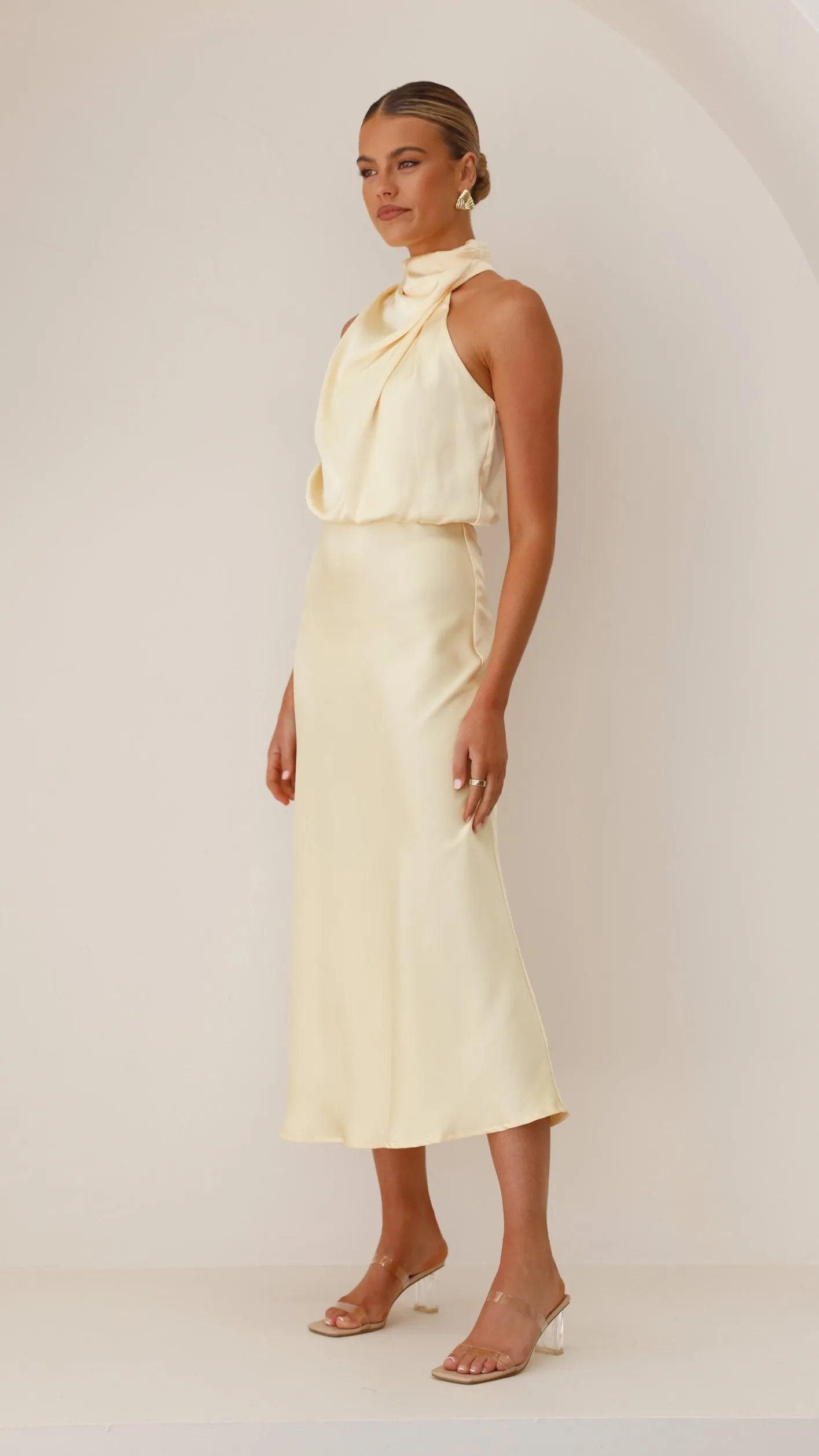 Esther Maxi Dress - Yellow sold by Billy J product image thumbnail 4