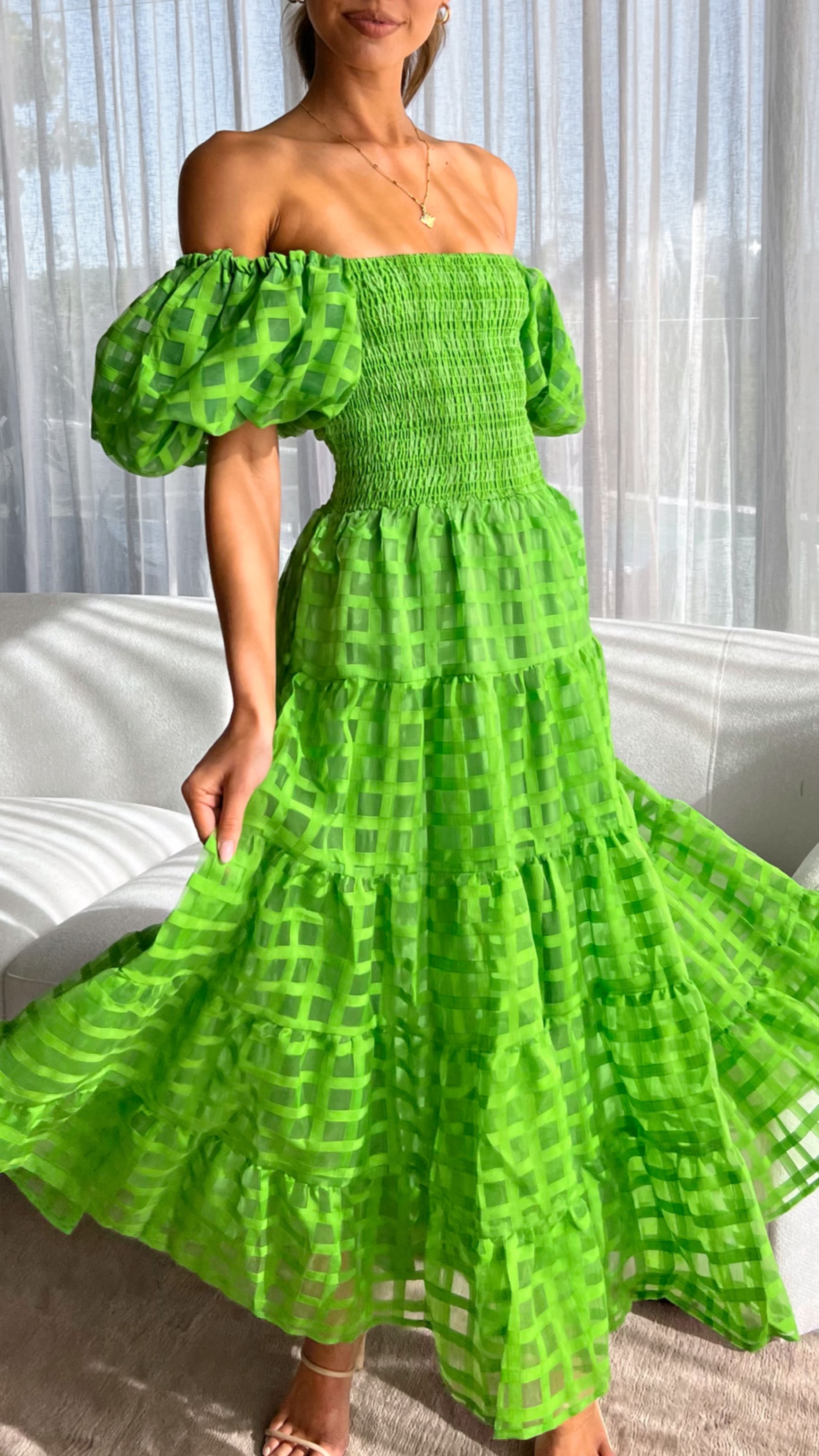 Deemi Maxi Dress - Green sold by Billy J product image thumbnail 3