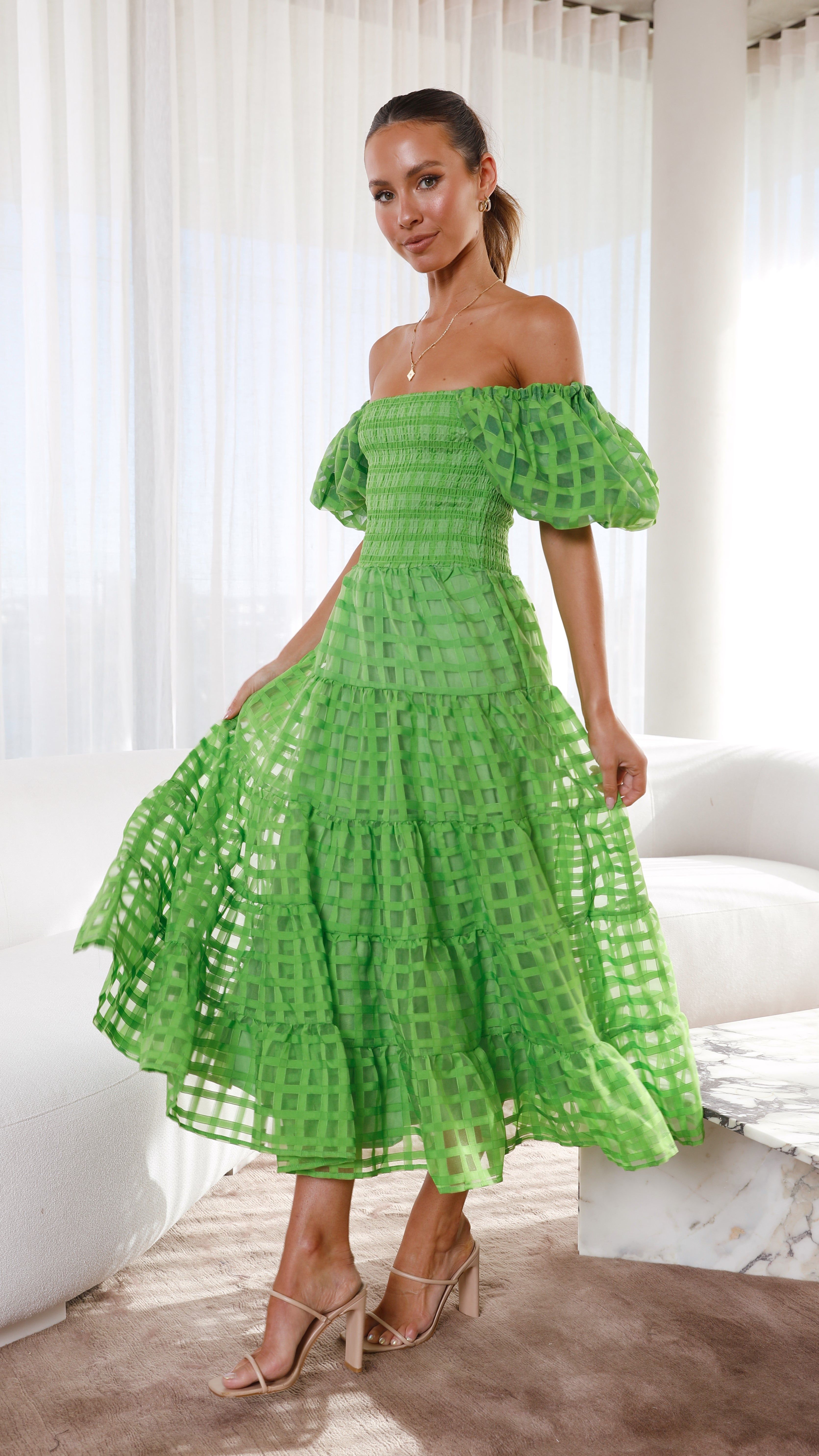 Deemi Maxi Dress - Green sold by Billy J product image thumbnail 5