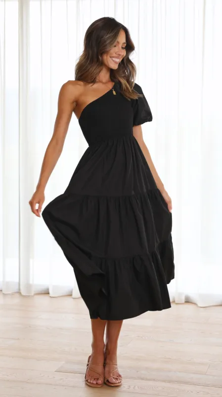 Frankie Maxi Dress - Black sold by Billy J