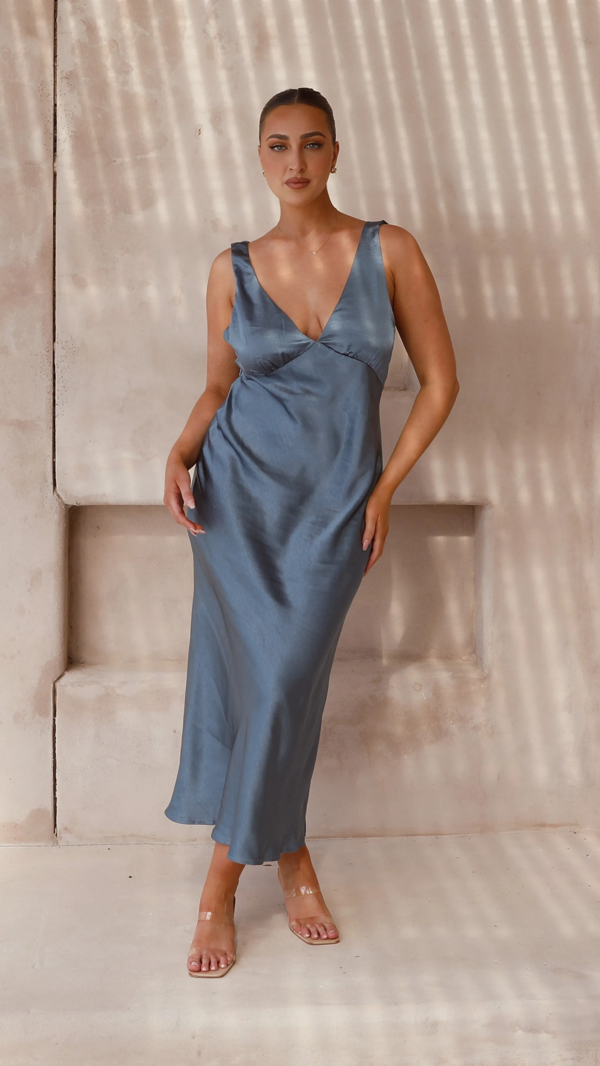Sammie Maxi Dress - Steel Blue sold by Billy J product image thumbnail 2