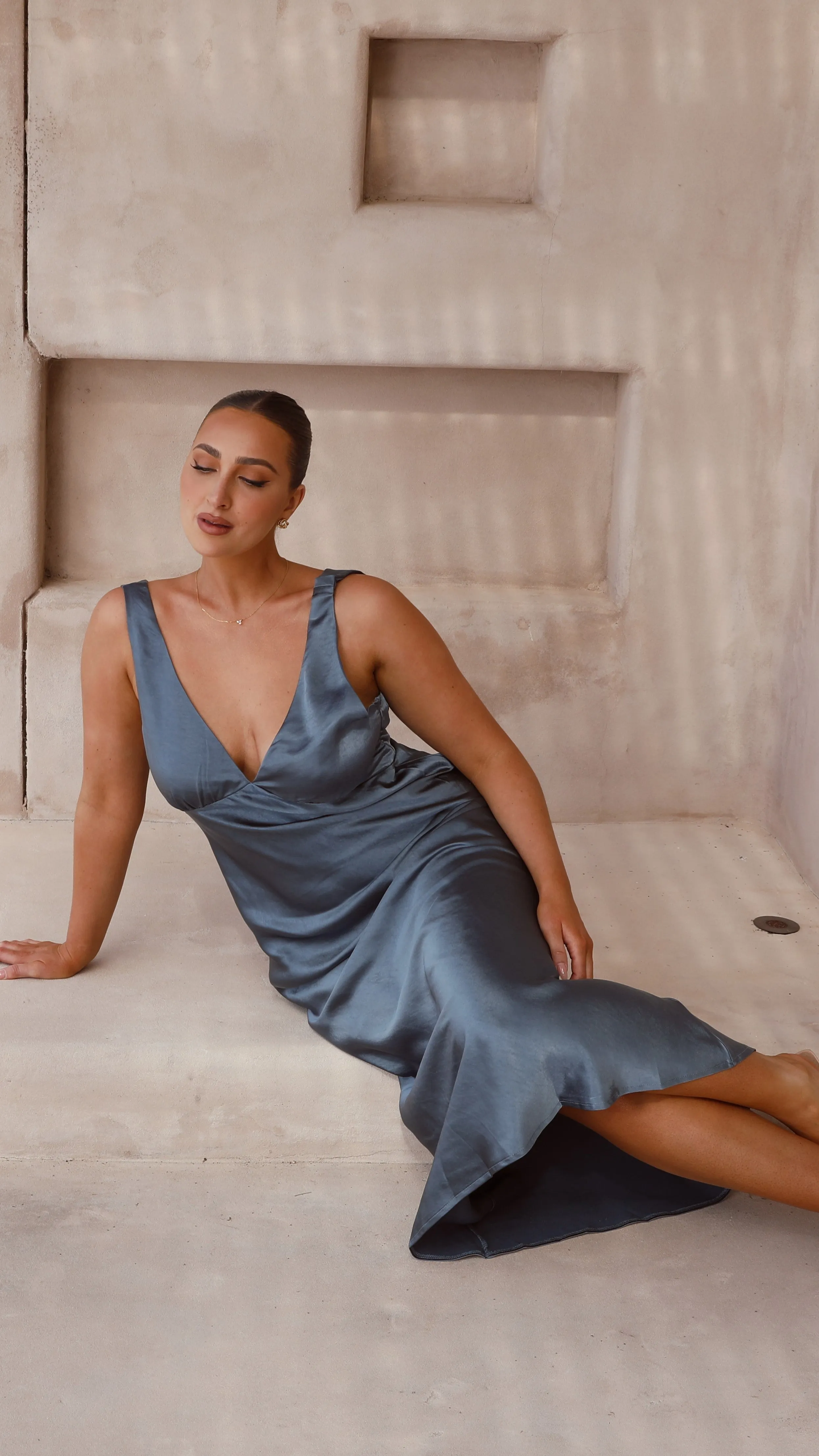 Sammie Maxi Dress - Steel Blue sold by Billy J product image thumbnail 4