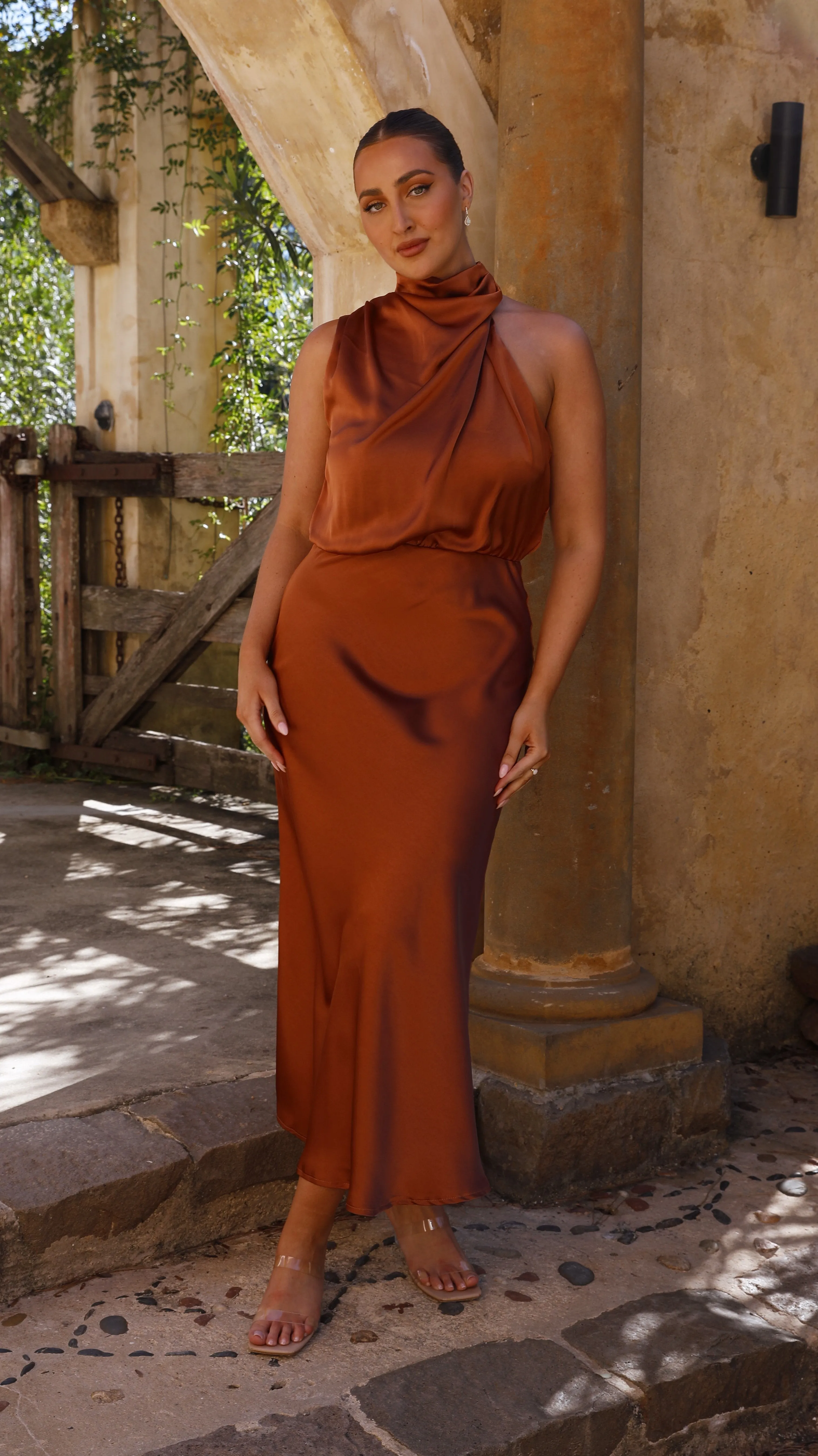 Esther Maxi Dress - Copper sold by Billy J product image thumbnail 2