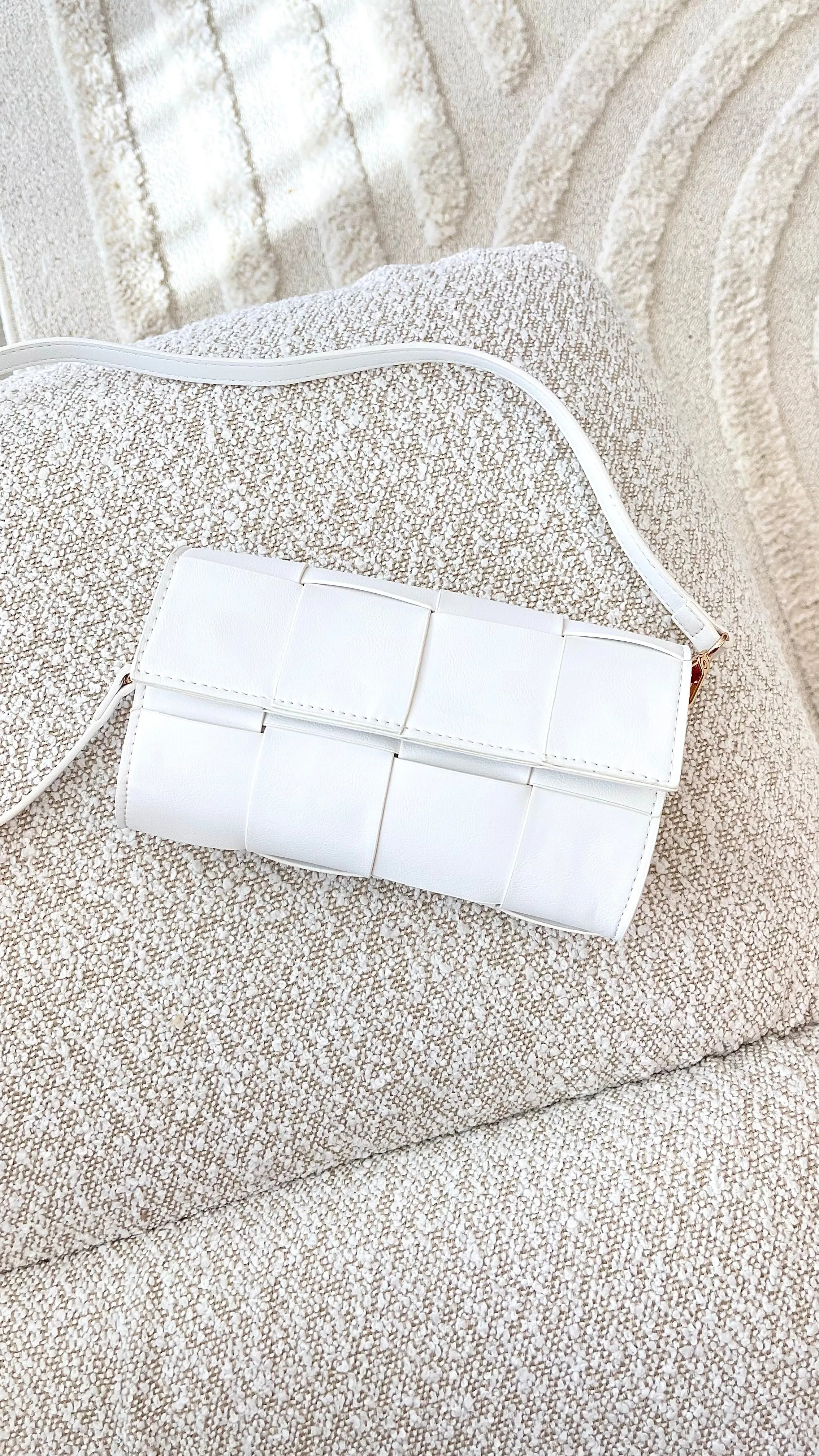 Brit Crossbody Bag - White sold by Billy J