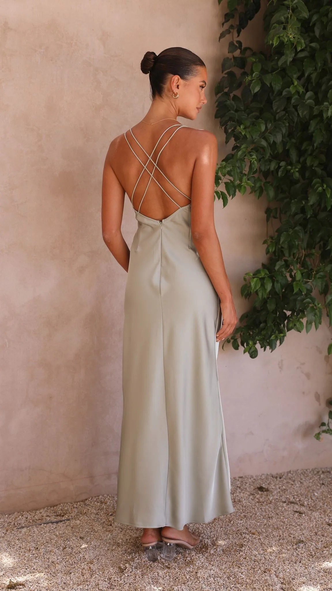 Faith Maxi Dress - Olive sold by Billy J product image thumbnail 2