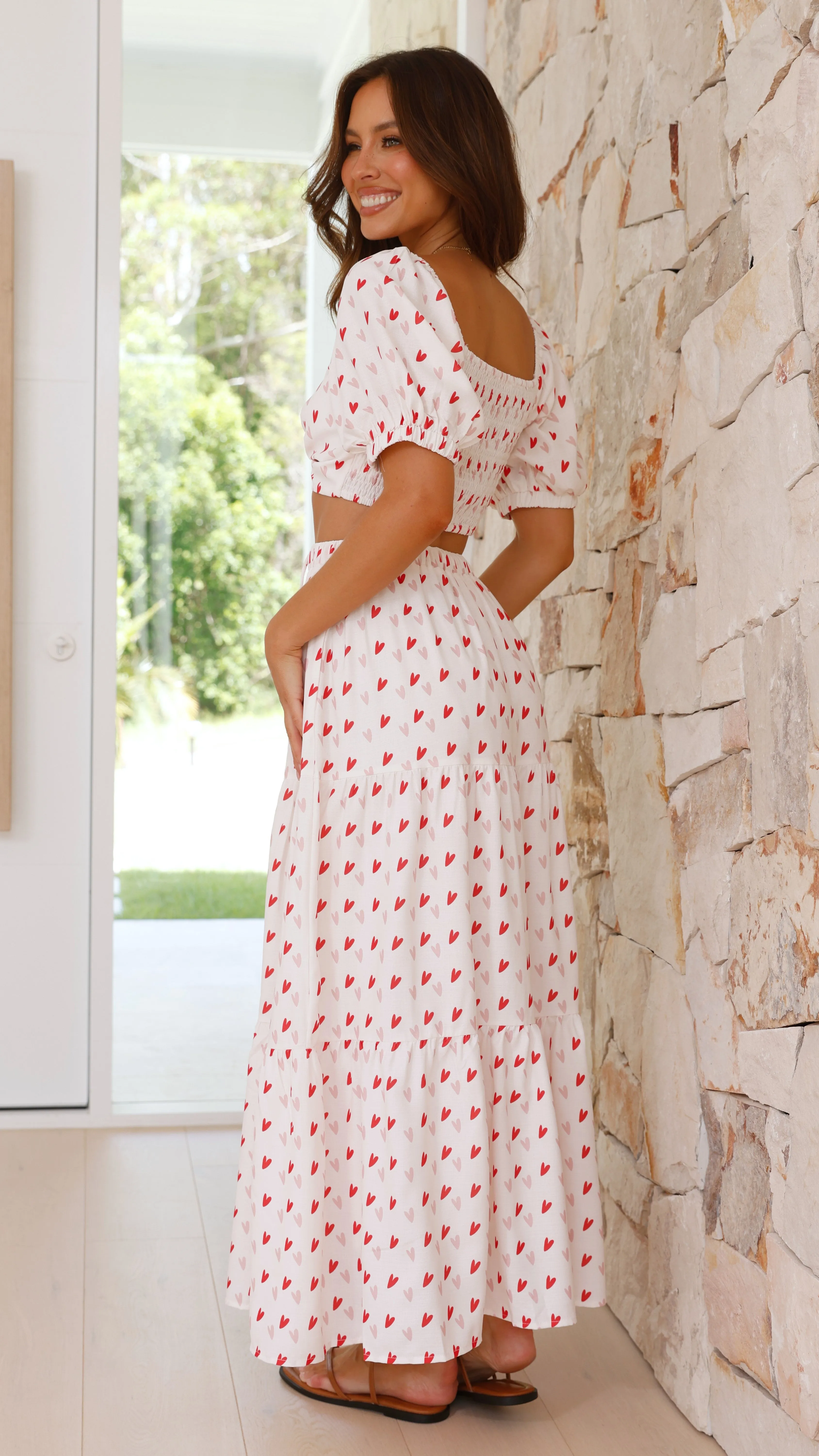 Jasmine Crop Top - Sweetheart Print sold by Billy J product image thumbnail 2