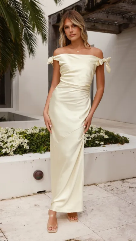 Frida Maxi Dress - Yellow sold by Billy J