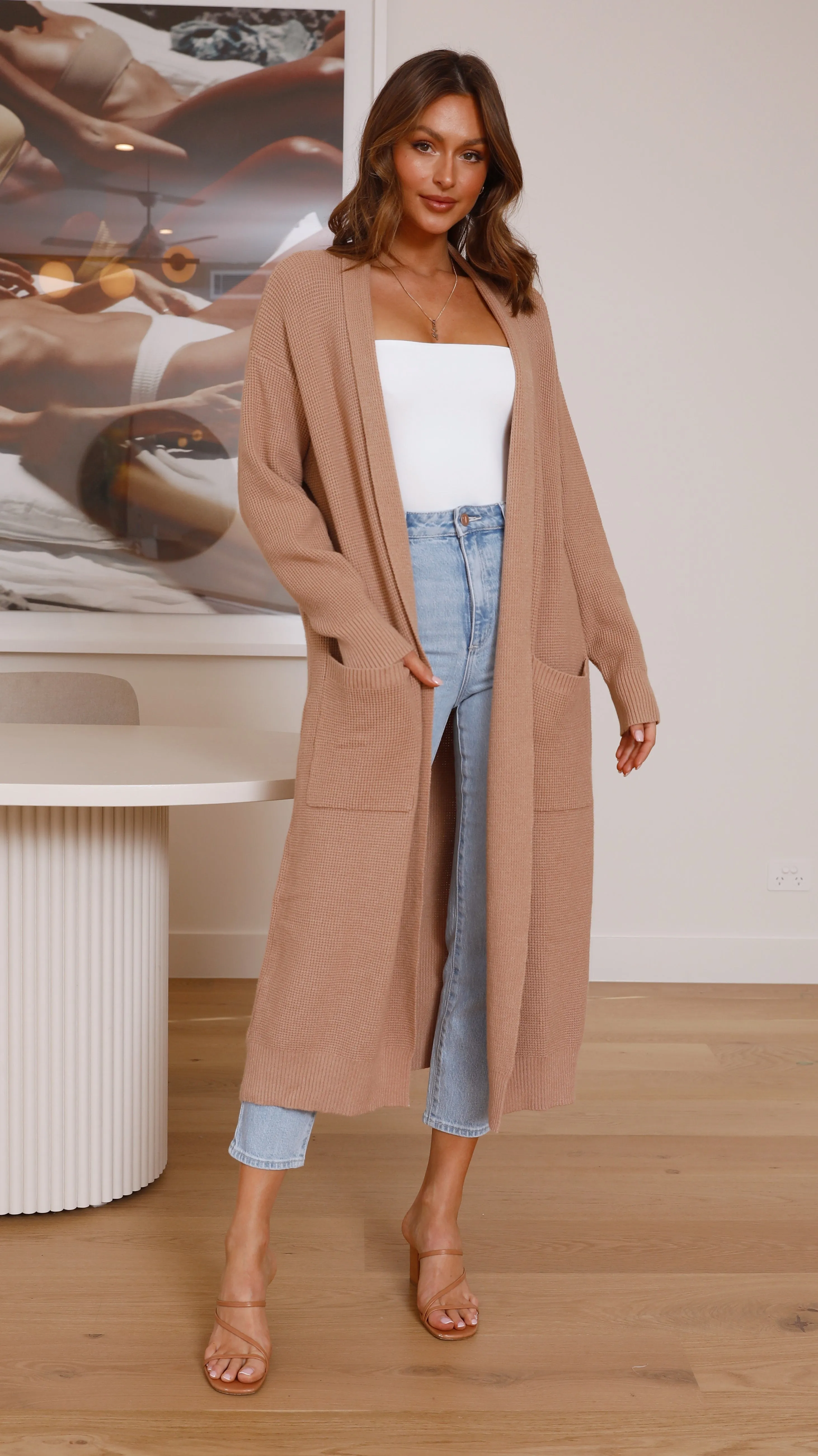 Nadine Cardigan - Tan sold by Billy J