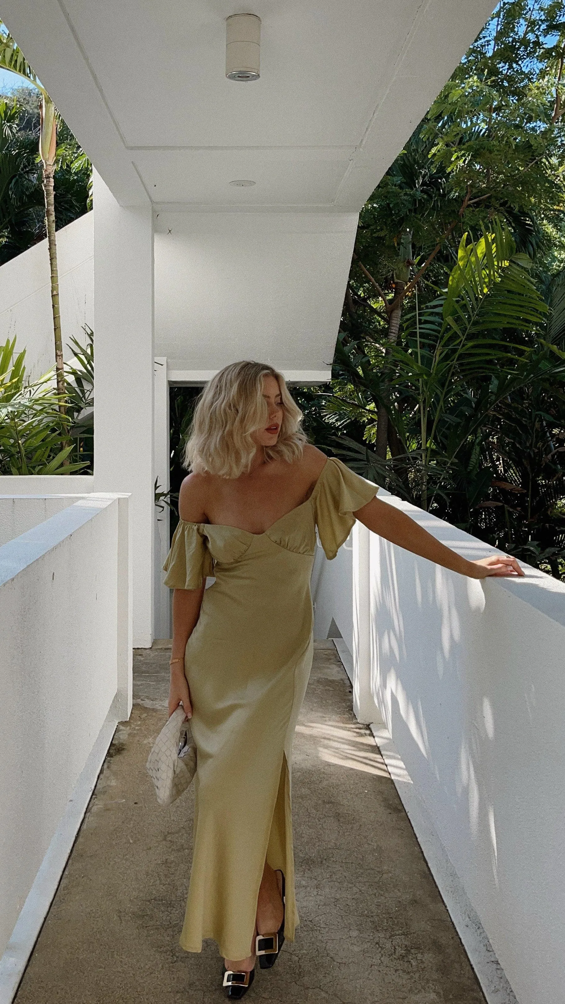 Louisa Midi Dress - Olive sold by Billy J product image thumbnail 5