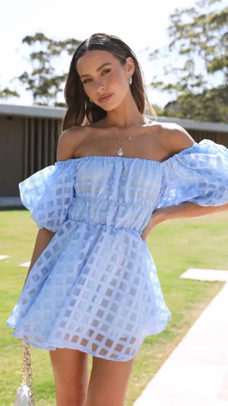 Malery Mini Dress - Blue sold by Billy J