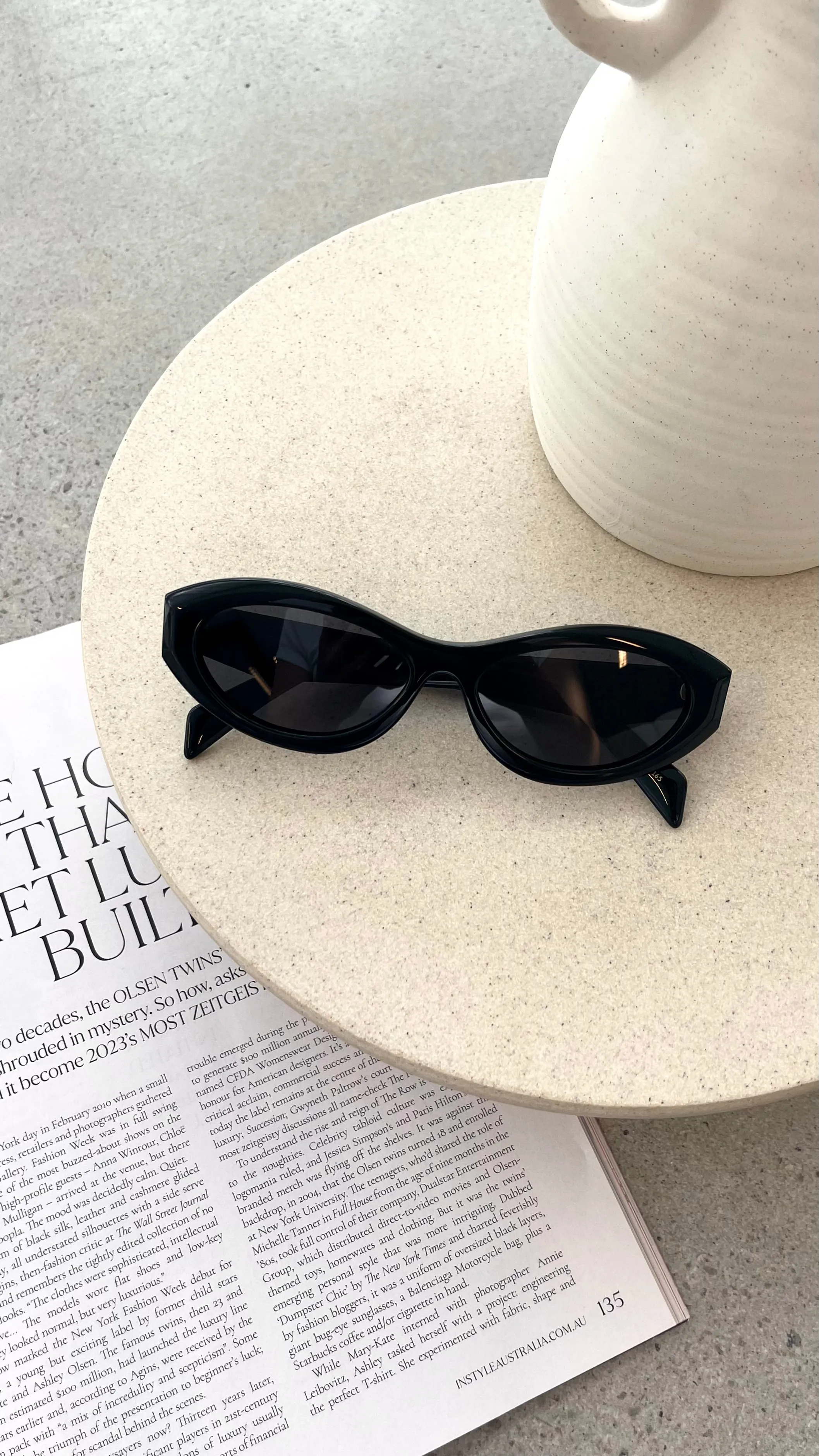 The Selita Sunglasses - Black Jet sold by Billy J
