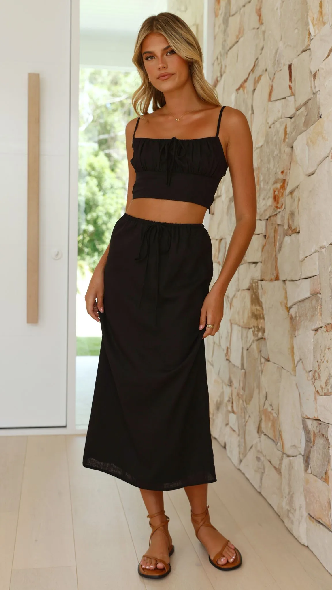 Tafari Midi Skirt - Black sold by Billy J product image thumbnail 5