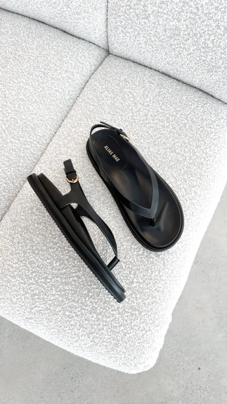 Daisy Slide - Black Leather sold by Billy J