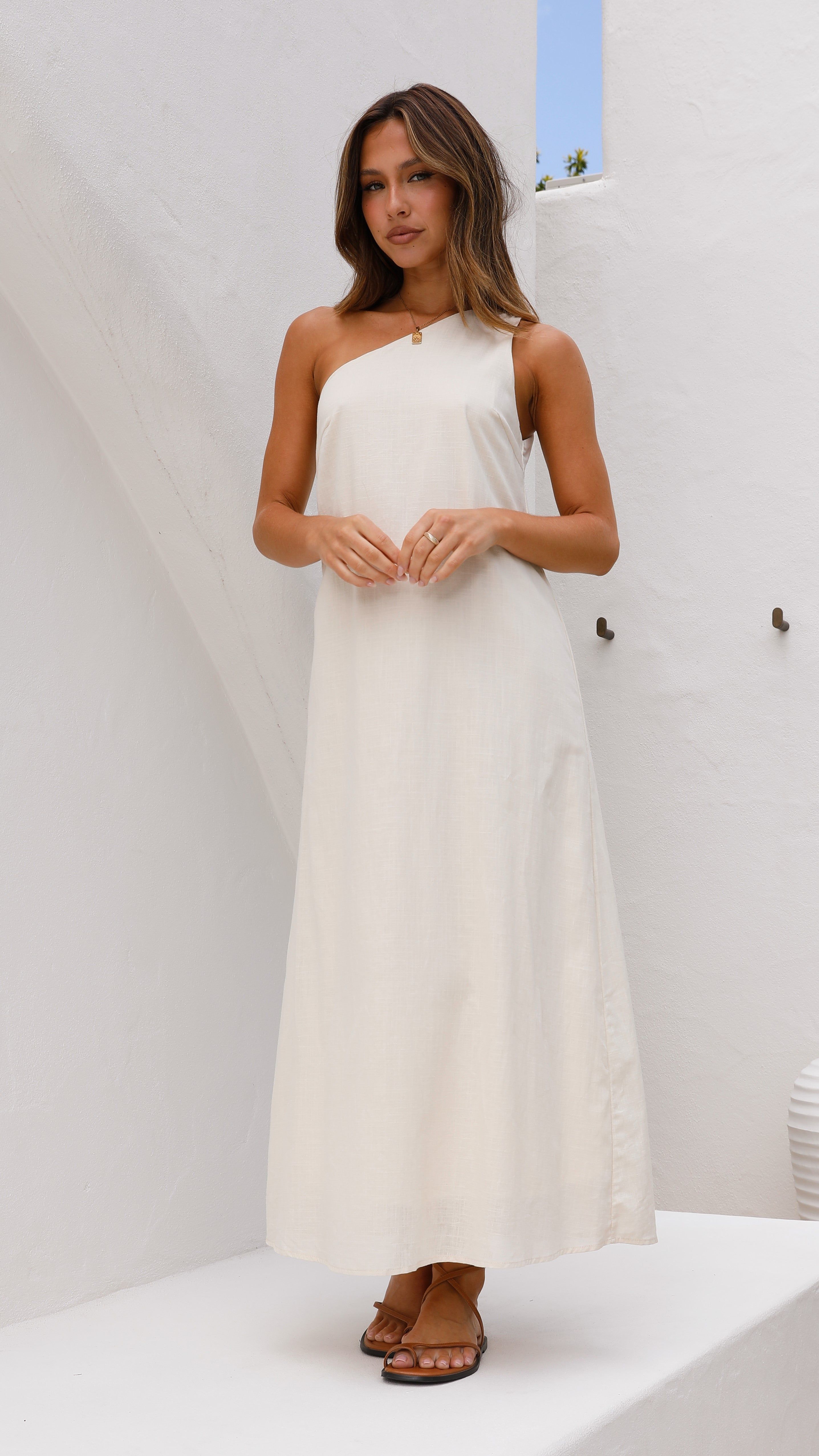 Stormi Maxi Dress - Beige sold by Billy J