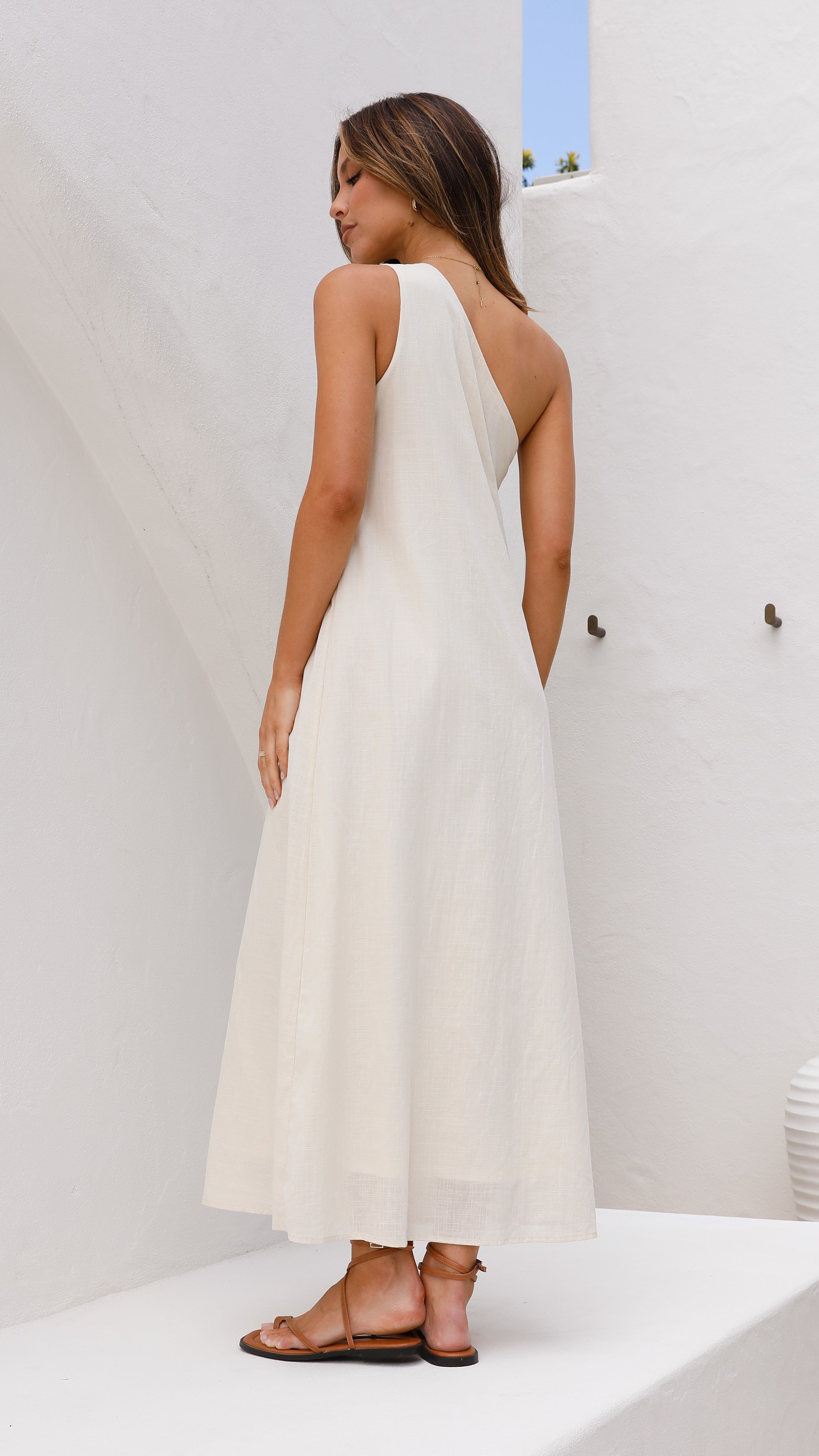 Stormi Maxi Dress - Beige sold by Billy J product image thumbnail 3