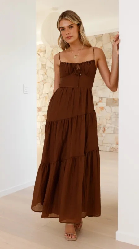 Cove Maxi Dress - Chocolate sold by Billy J