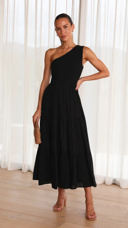 Cassy Midi Dress - Black sold by Billy J