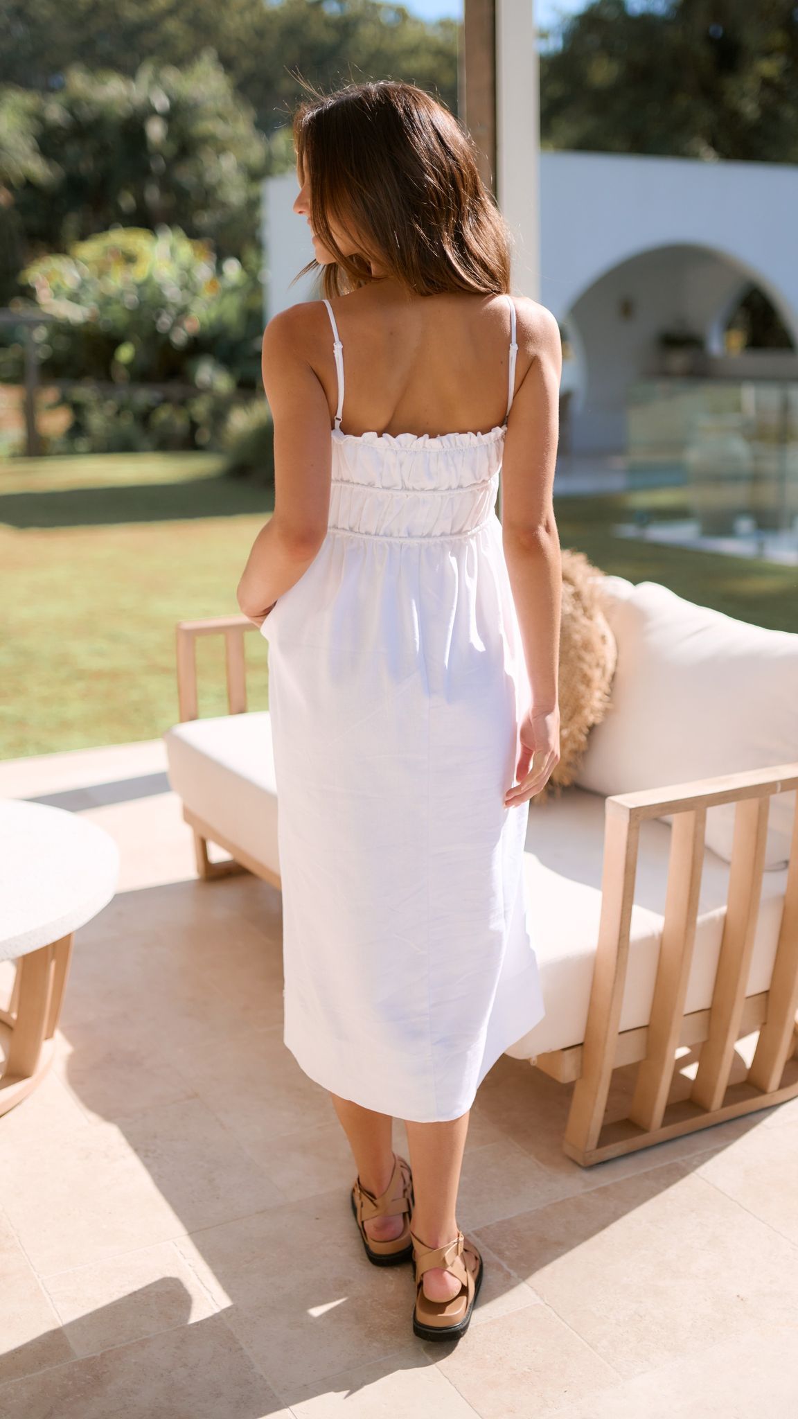 Jessica Midi Dress - White sold by Billy J product image thumbnail 3