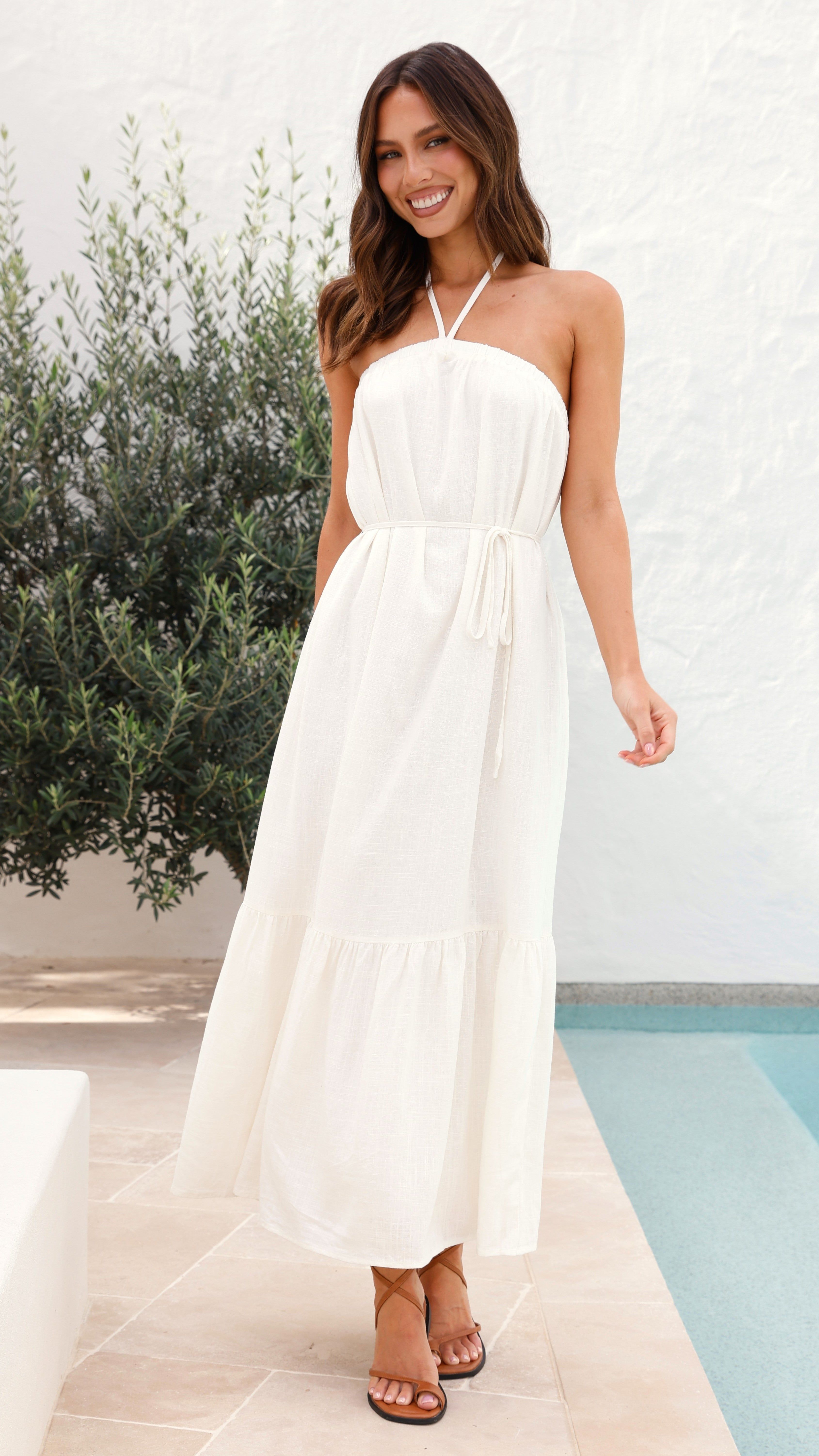 Xava Maxi Dress - White sold by Billy J product image thumbnail 4