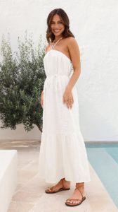 Xava Maxi Dress - White sold by Billy J