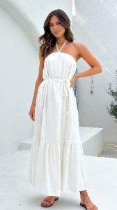 Xava Maxi Dress - White sold by Billy J