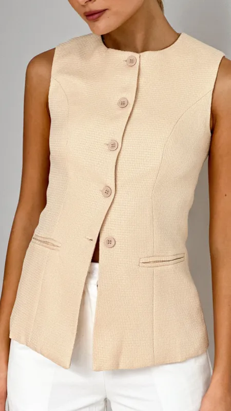 Giani Vest - Beige sold by Billy J