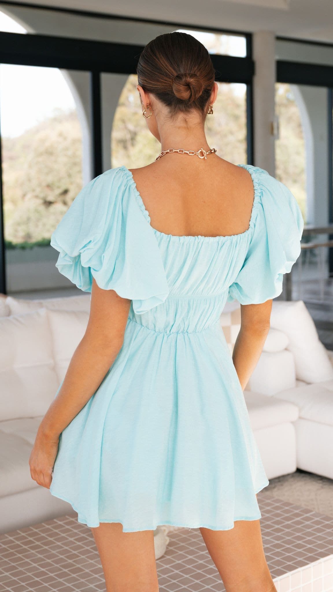 Adi Mini Dress - Aqua sold by Billy J product image thumbnail 3