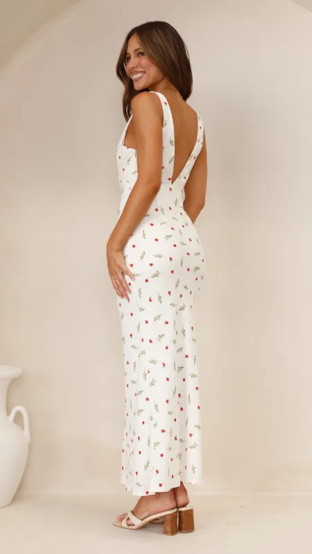 Sammie Maxi Dress - Red / Green Floral sold by Billy J