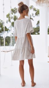 Mariah Mini Dress - Natural sold by Billy J