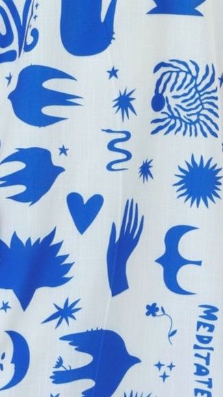 Connie Maxi Dress - White / Blue Love Print sold by Billy J product image thumbnail 5