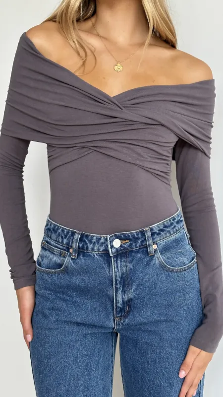 Sandrine Bodysuit - Charcoal sold by Billy J