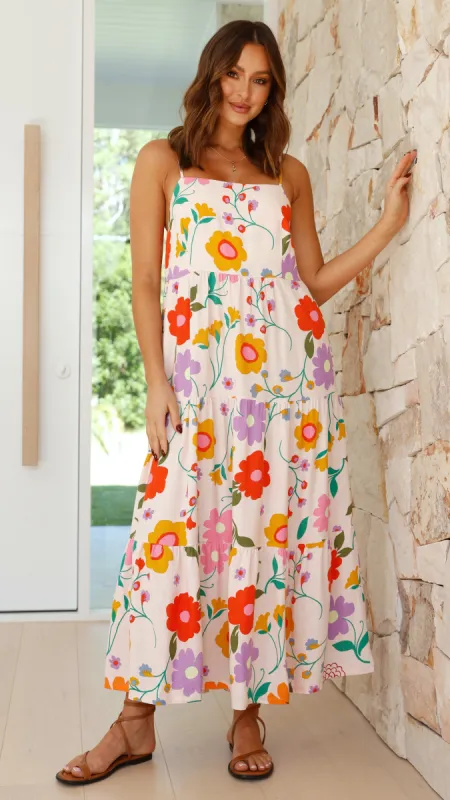 Cadiz Midi Dress - Amsterdam Print sold by Billy J