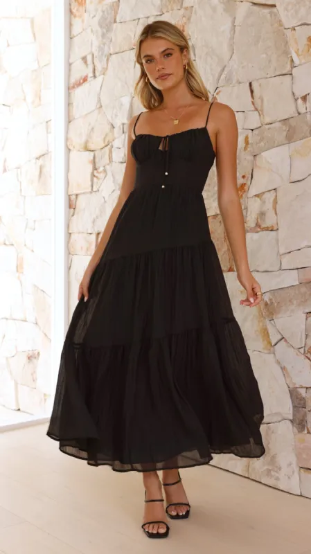 Cove Maxi Dress - Black sold by Billy J