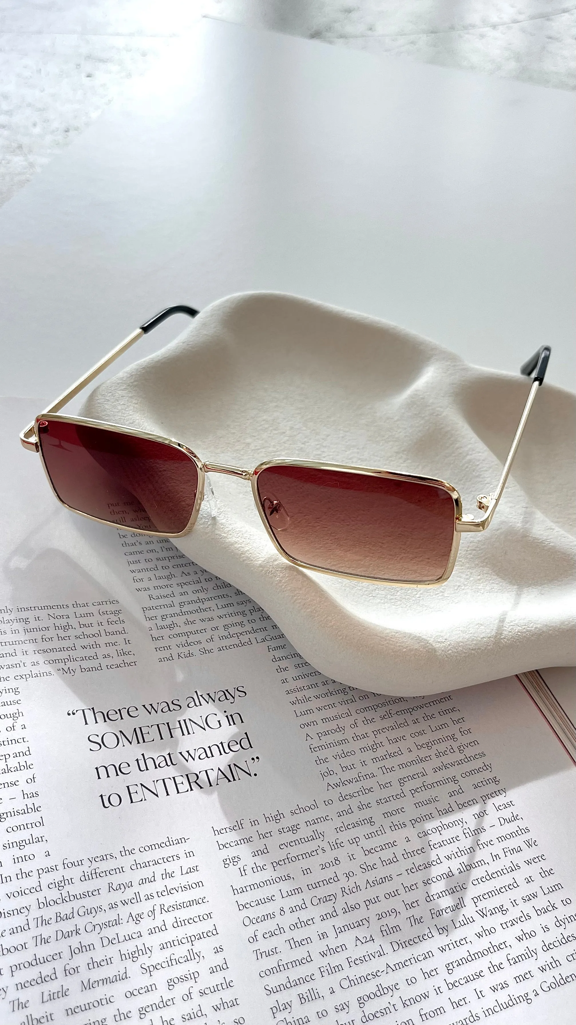 Odonna Sunglasses - Gold / Brown sold by Billy J product image thumbnail 3