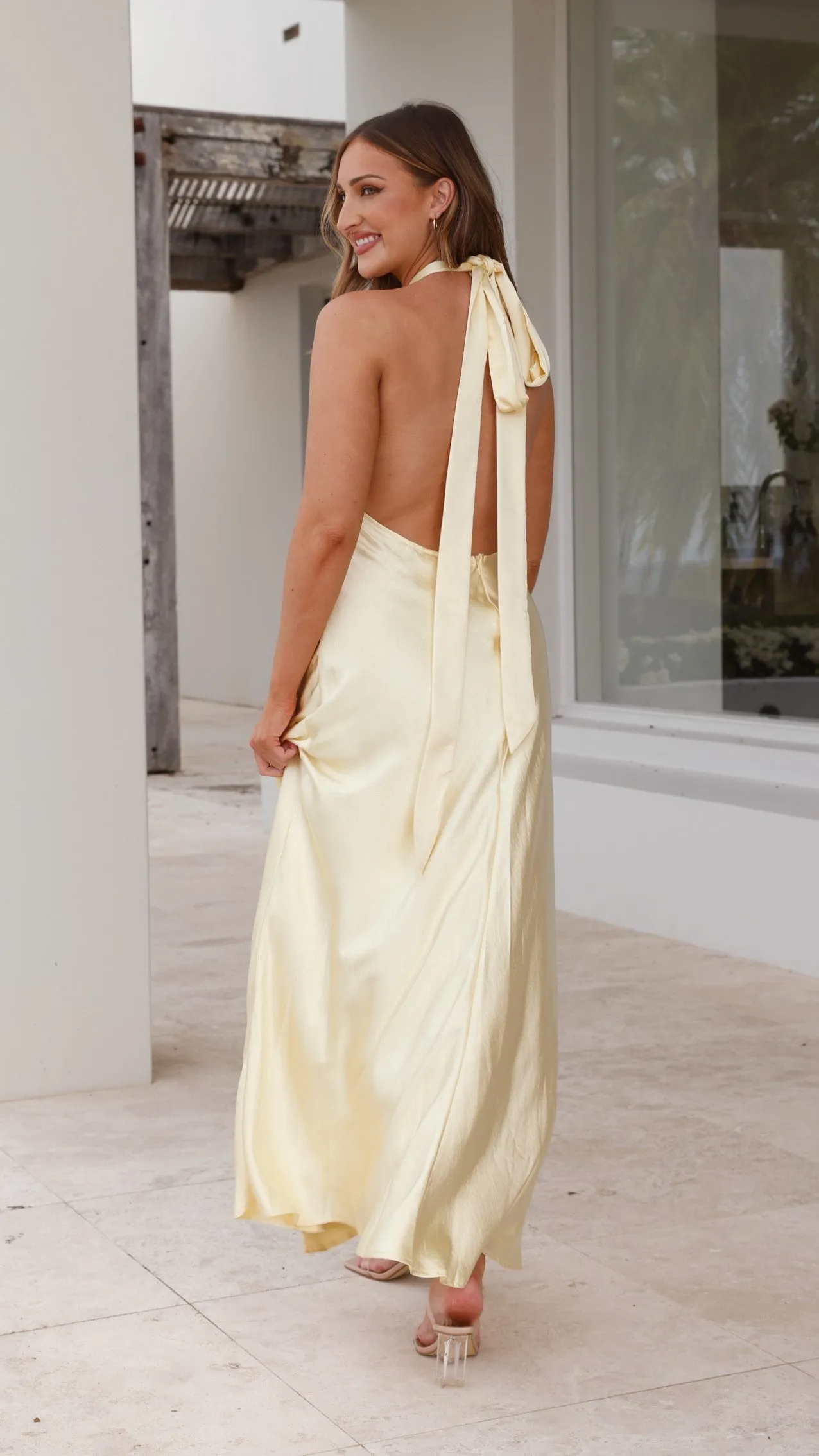 Amalia Maxi Dress - Yellow sold by Billy J product image thumbnail 3