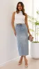 Idalis Maxi Skirt - Mid Blue Denim sold by Billy J