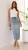Idalis Maxi Skirt - Mid Blue Denim sold by Billy J