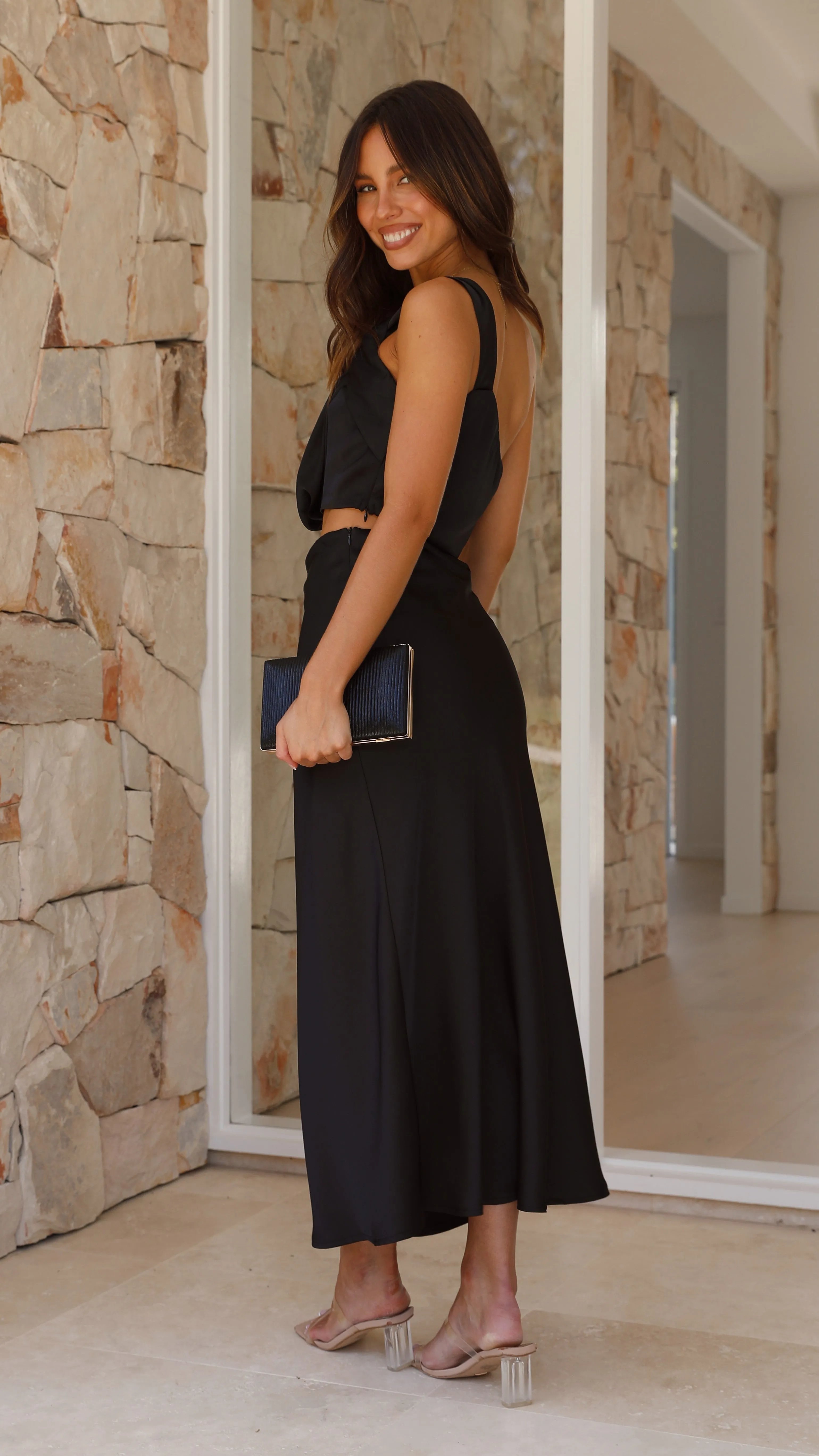 Esther Maxi Skirt - Black sold by Billy J product image thumbnail 2