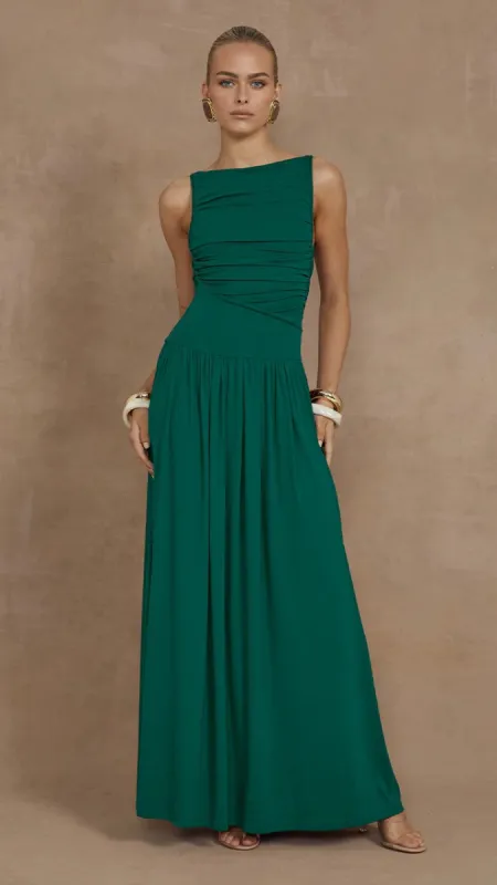 Nalla Maxi Dress - Emerald sold by Billy J