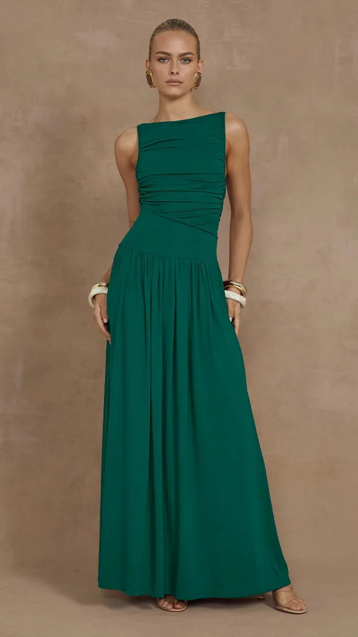 Nalla Maxi Dress - Emerald sold by Billy J
