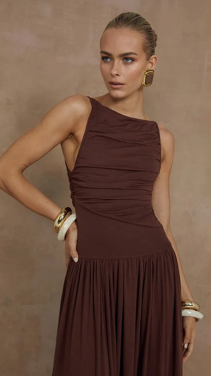 Nalla Maxi Dress - Brown sold by Billy J product image thumbnail 3