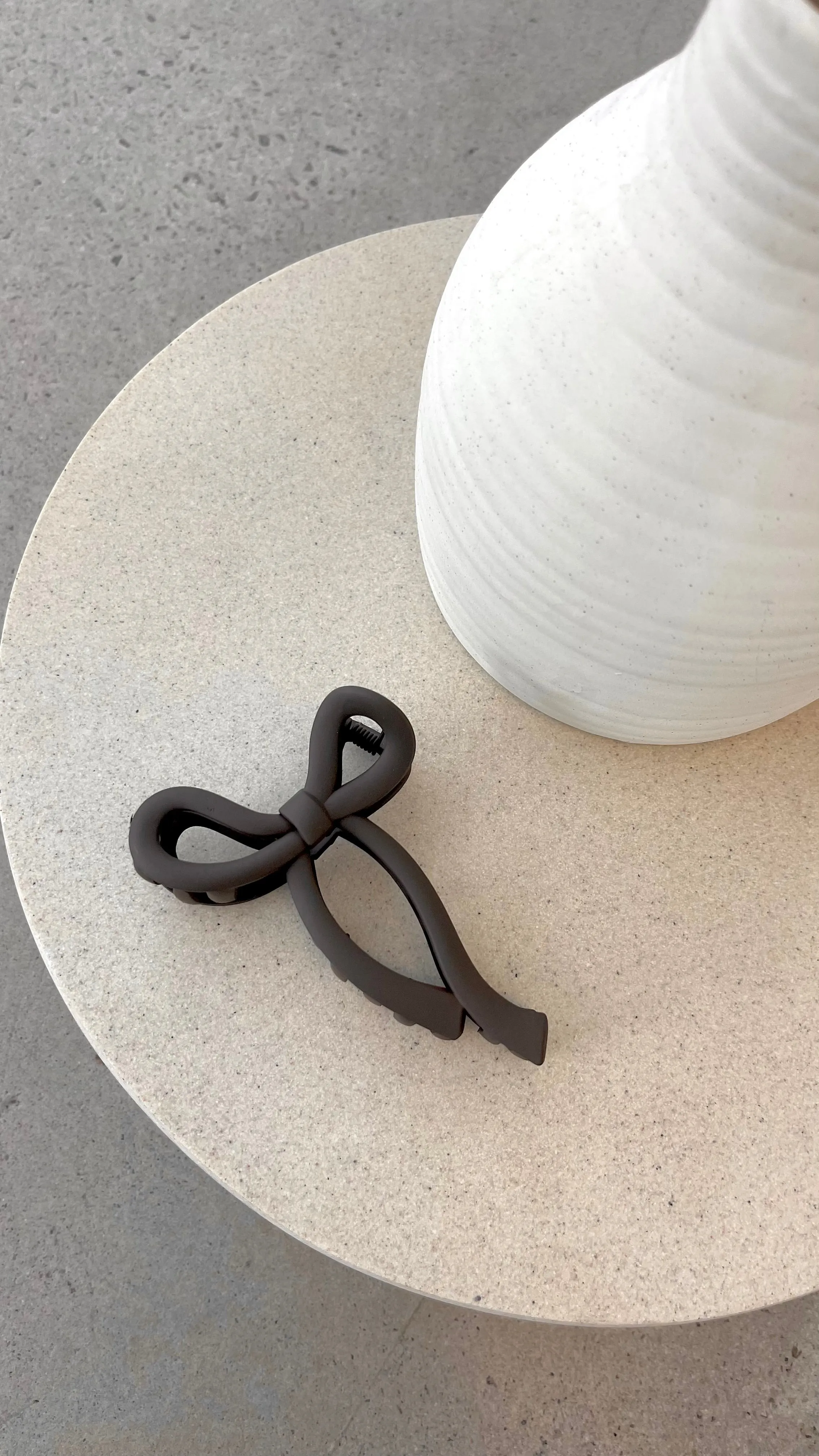 Matte Bow Claw Clip - Brown sold by Billy J product image thumbnail 2