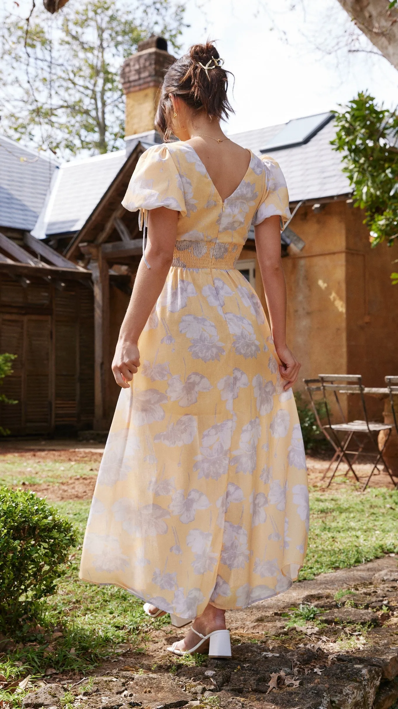 Sarai Maxi Dress - Yellow Floral sold by Billy J product image thumbnail 2