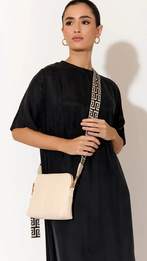 Giselle Geo Webbing Cross Body Bag - Cream sold by Billy J product image thumbnail 2