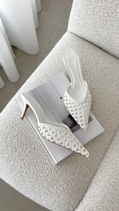 Dottie Heel - White sold by Billy J