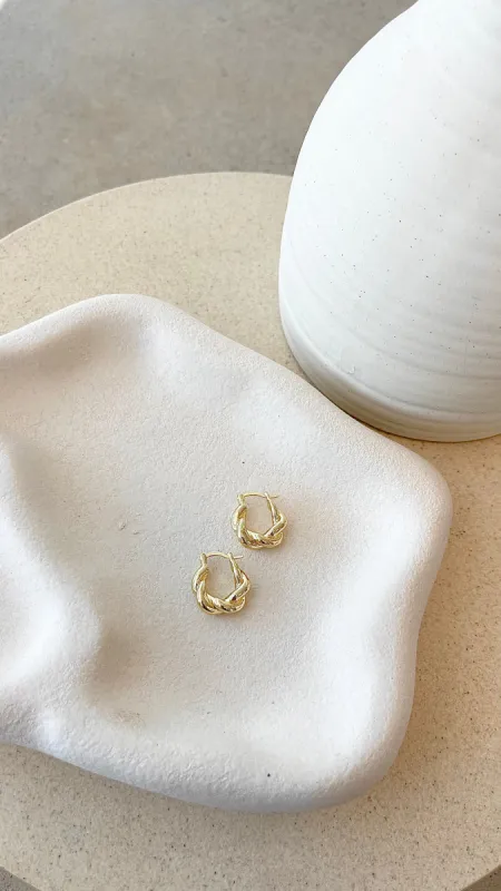 Lue Earrings - Gold sold by Billy J