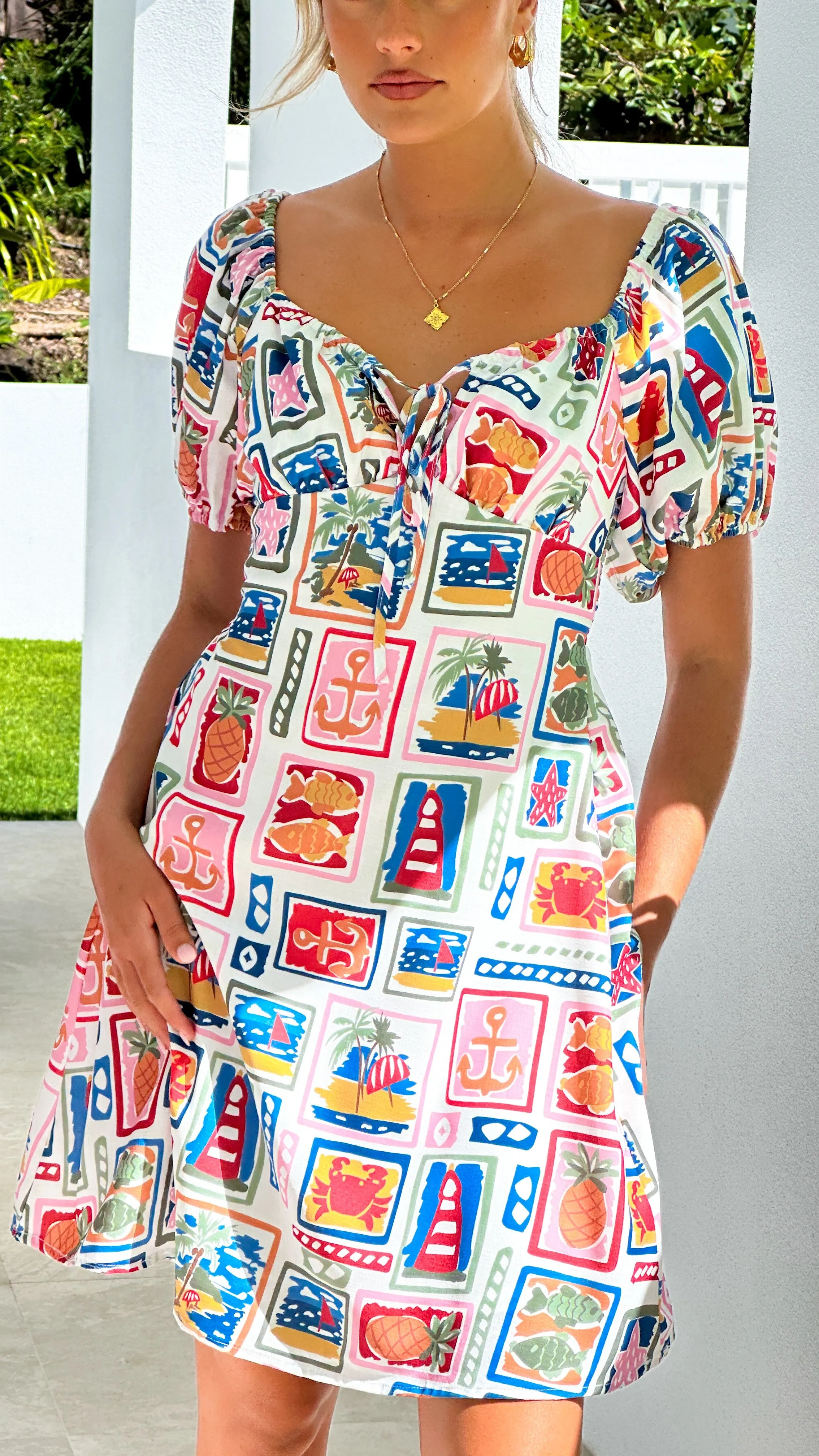 Carlia Mini Dress - Postcards from Paradise sold by Billy J product image thumbnail 4