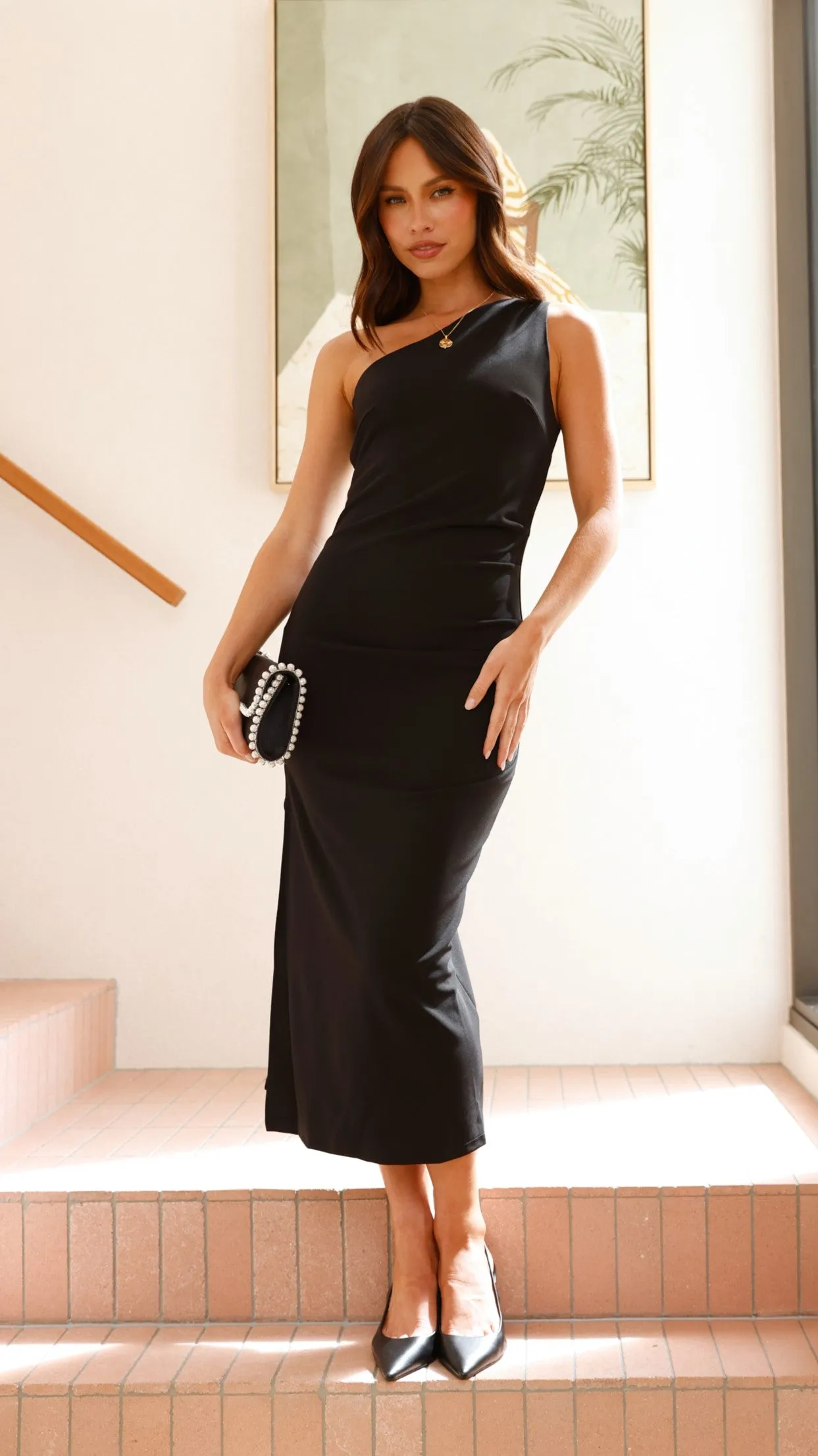 Alaina Midi Dress - Black sold by Billy J product image thumbnail 4